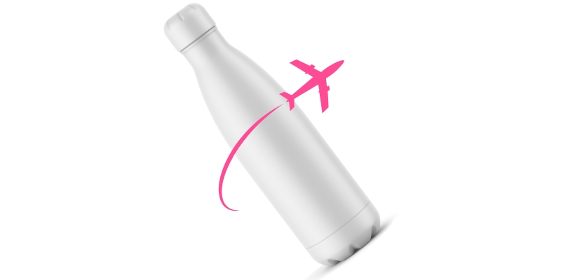 Pode levar garrafa térmica no avião? Fique por dentro das regras e dicas