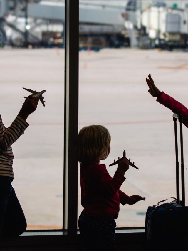 Viajar de avião com crianças