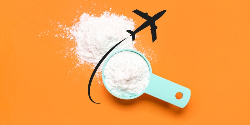 Pode levar creatina no avião? Regras e dicas essenciais
